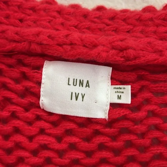 Anthropologie Luna Ivy Cardigan Sweater 3D Flowers Medium - Picture 5 of 9